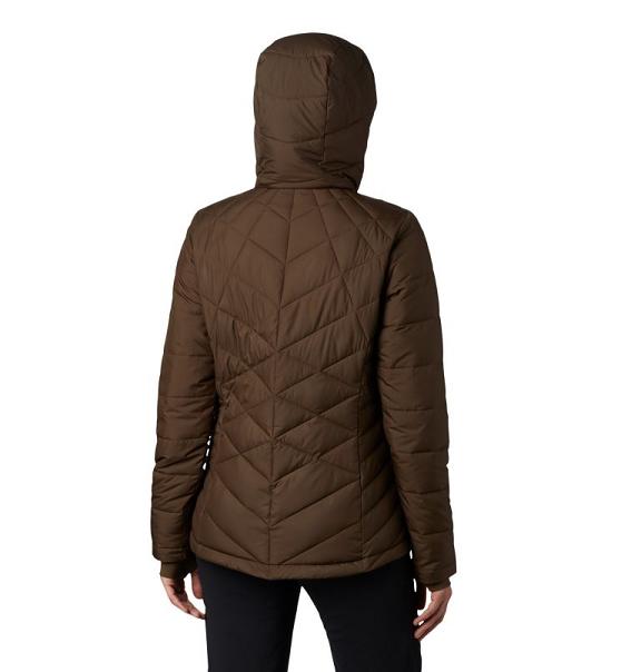 Columbia Heavenly Hooded Jacket Olive Green For Women's NZ10897 New Zealand